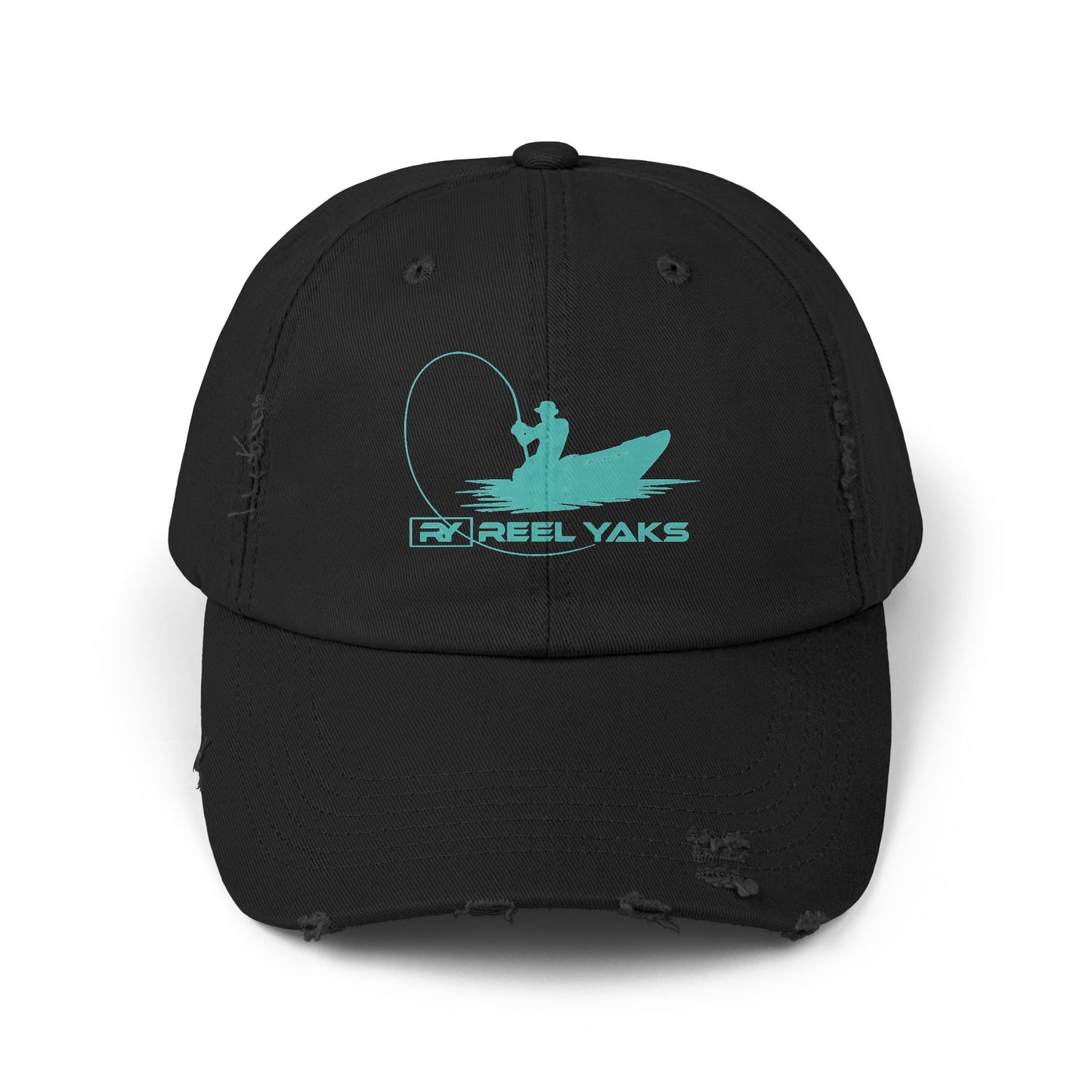 Unisex Distressed Cap - printed logo