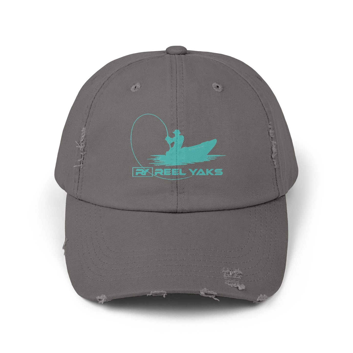 Unisex Distressed Cap - printed logo