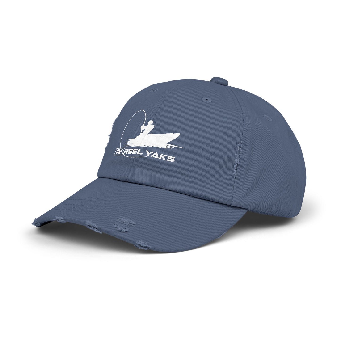 Unisex Distressed Cap - printed logo