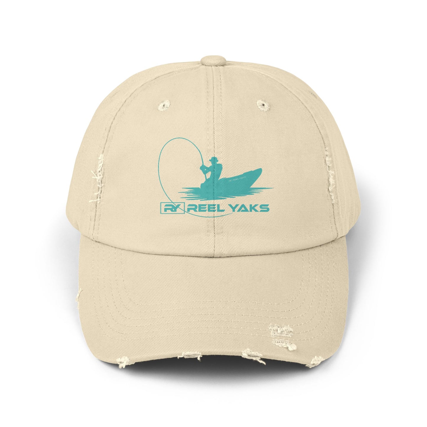 Unisex Distressed Cap - printed logo