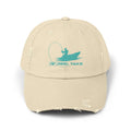 Unisex Distressed Cap - printed logo Printify