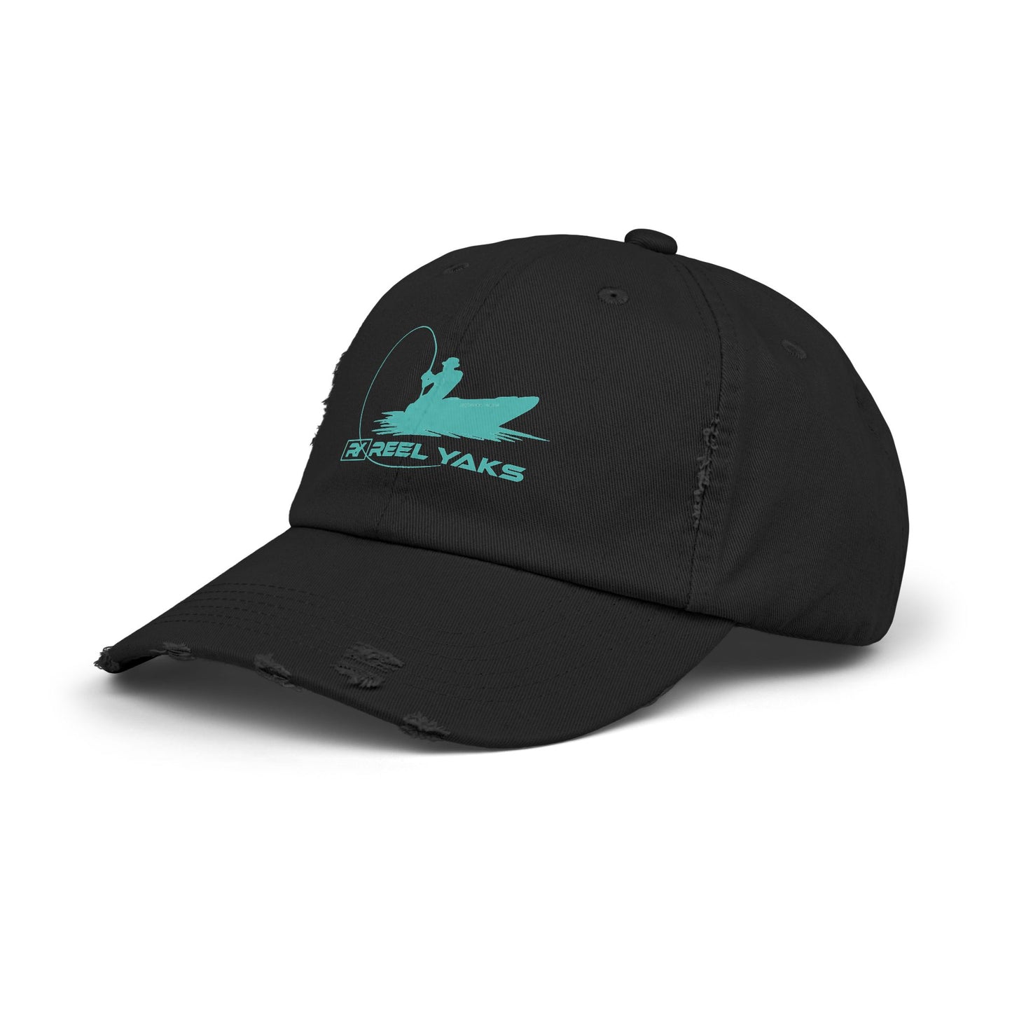 Unisex Distressed Cap - printed logo