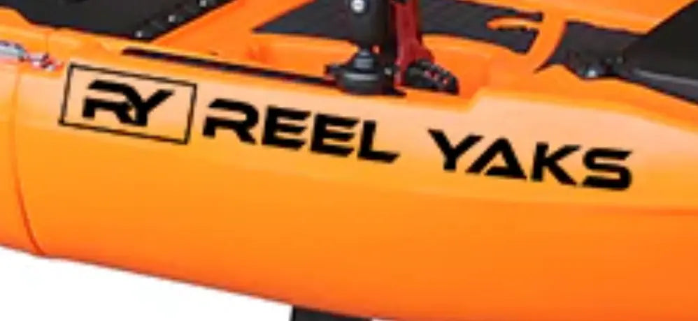 Replacement Reel Yaks Logo Black Sticker Decal 20.7" x 2.2" ReelYaks