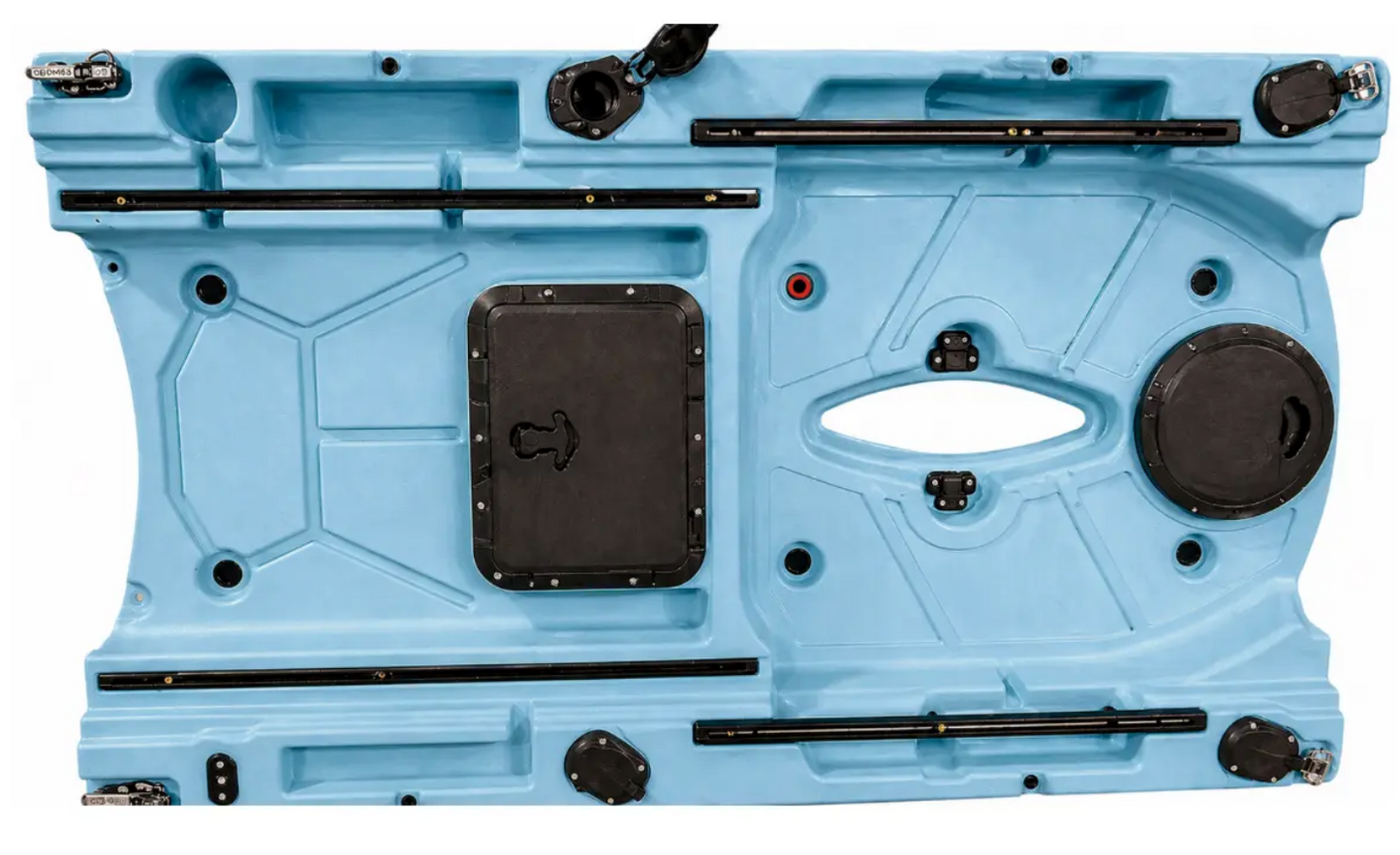 Sección central de kayak modular — Conversión de individual a doble