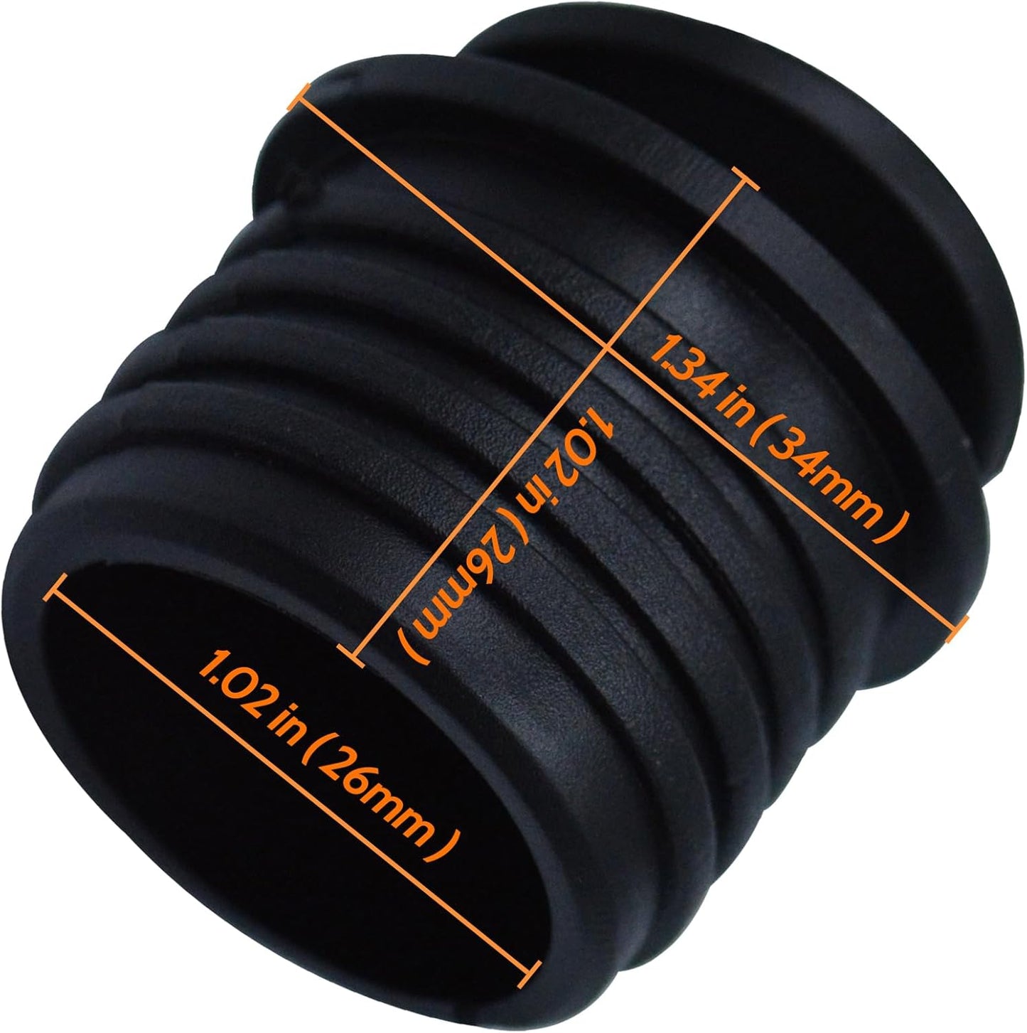 10 Pieces Scupper Plugs for Kayak Boat Scupper Stoppers Scupper Plugs Bungs, Canoe Boat Scupper Stopper Plugs Replacement Accessories Scupper Plugs for Kayak Canoe Boat Drain Holes Black