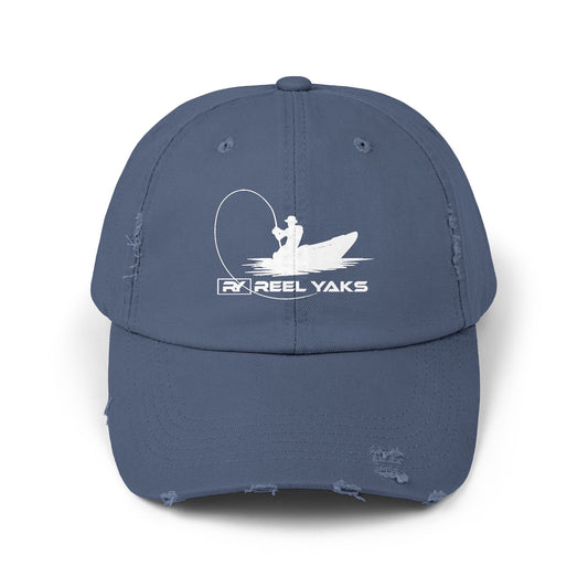 Unisex Distressed Cap - printed logo