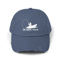 Unisex Distressed Cap - printed logo Printify