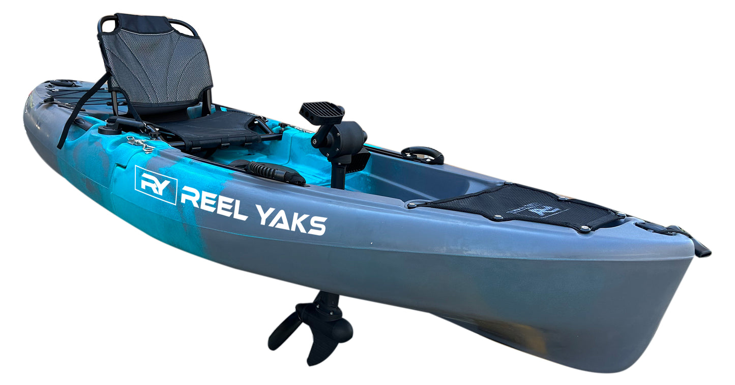 9.5ft Raptor Modular Pedal Drive kayak with Bixpy Trolling Motor bundle