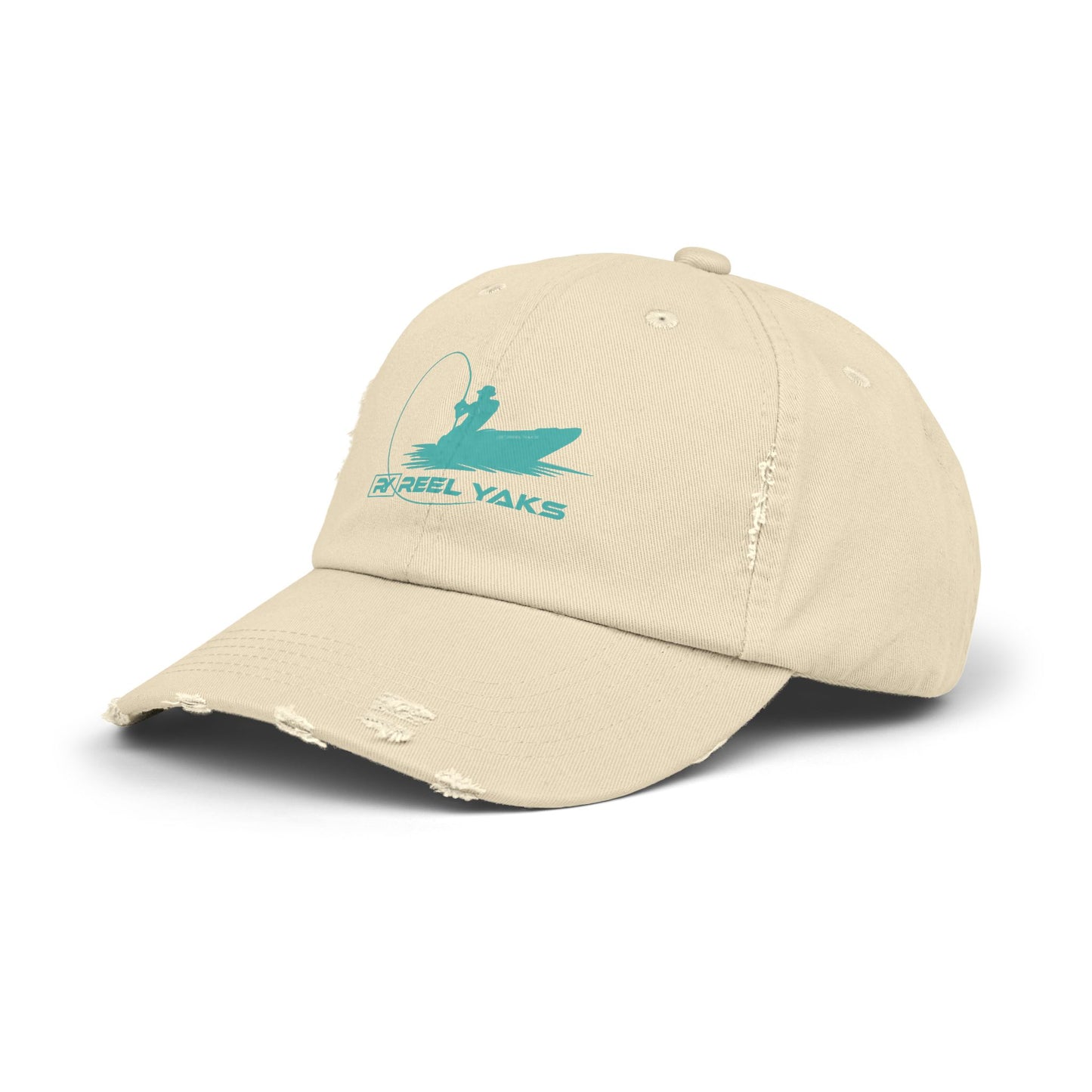 Unisex Distressed Cap - printed logo