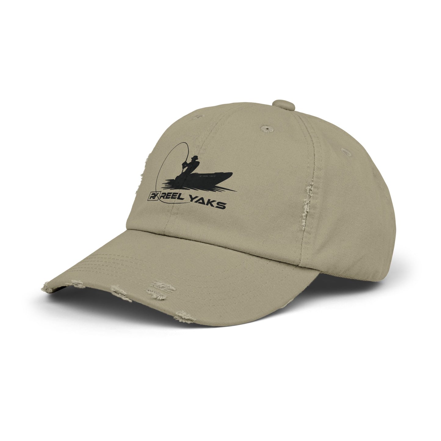 Unisex Distressed Cap - printed logo