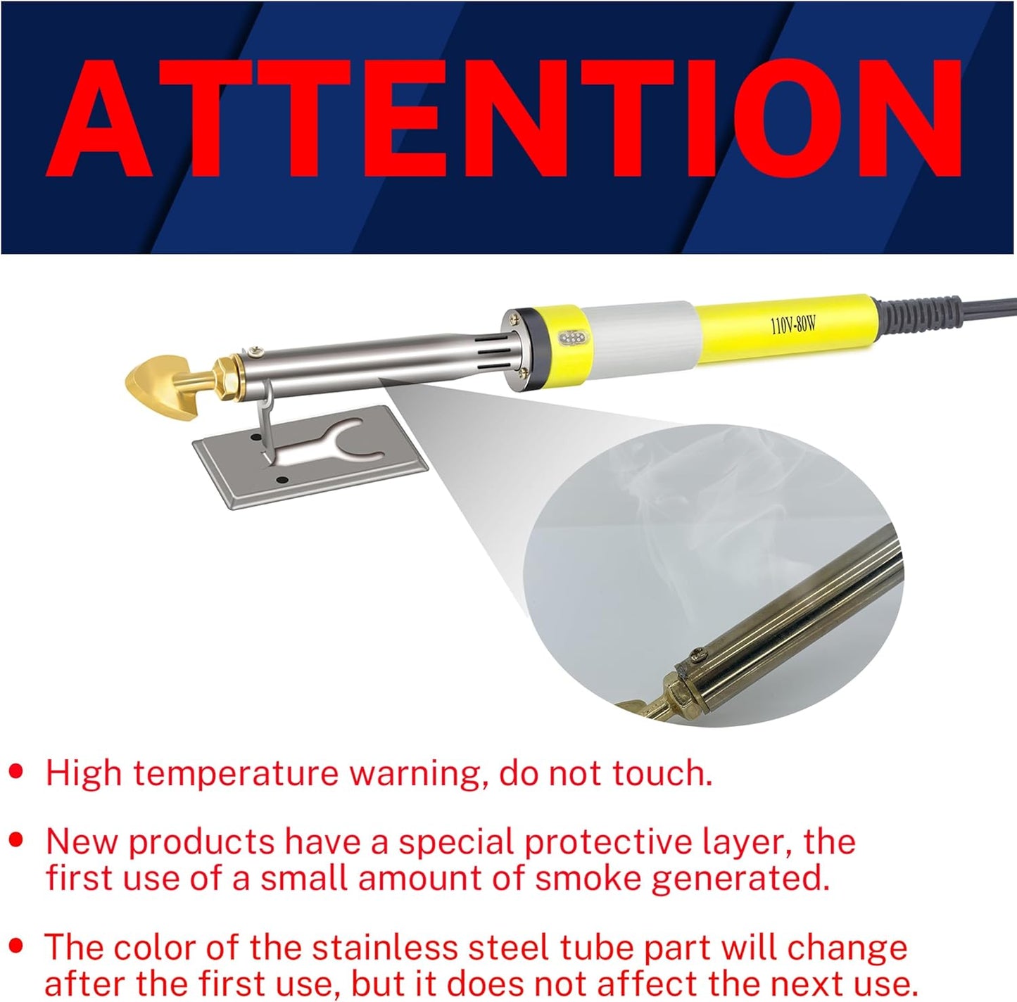 110V-80W Plastic Welder,Plastic Welding Iron,Plastic Welding Repair Kit for Car Bumper Dashboard Kayak Canoe Repairs.