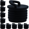 10 Pieces Scupper Plugs for Kayak Boat Scupper Stoppers Scupper Plugs Bungs, Canoe Boat Scupper Stopper Plugs Replacement Accessories Scupper Plugs for Kayak Canoe Boat Drain Holes Black