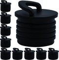 10 Pieces Scupper Plugs for Kayak Boat Scupper Stoppers Scupper Plugs Bungs, Canoe Boat Scupper Stopper Plugs Replacement Accessories Scupper Plugs for Kayak Canoe Boat Drain Holes Black