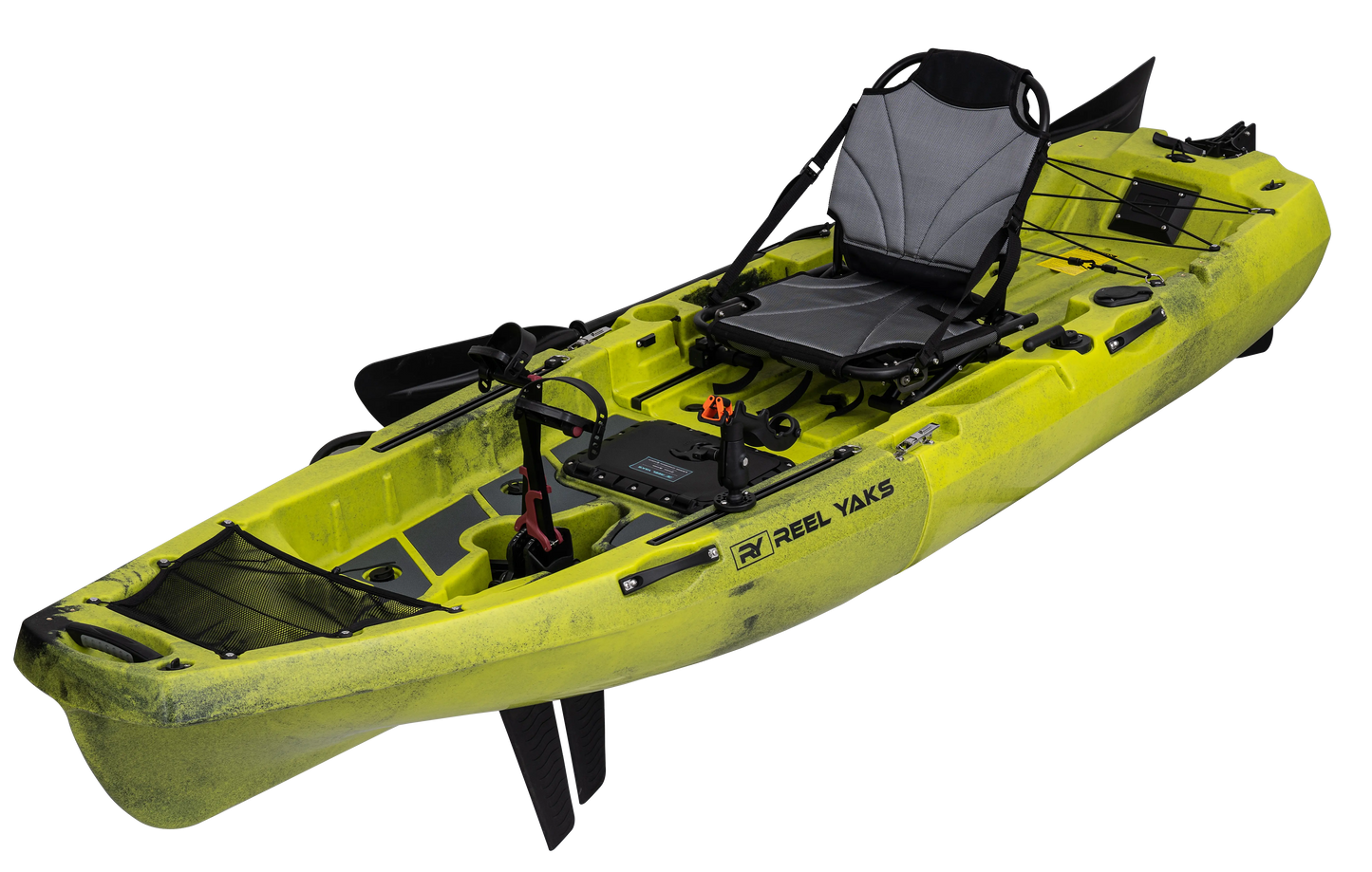 10ft Radar Modular Fin Drive Pedal Fishing Kayak | 430lbs Capacity | 2 Piece ReelYaks