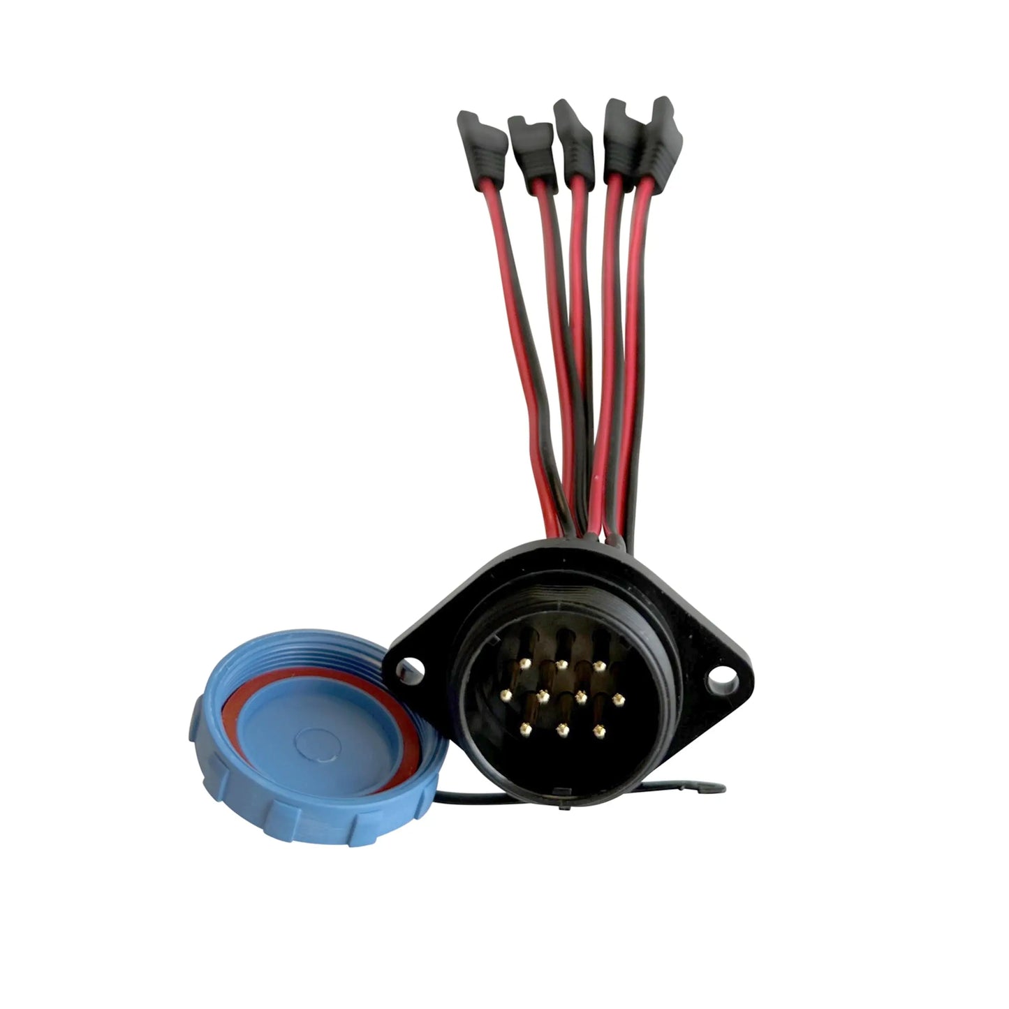 5 Circuit Heavy Duty, Waterproof, Quick Disconnect Kit - Panel Mount and Harness (YP-QD5) Yak Power