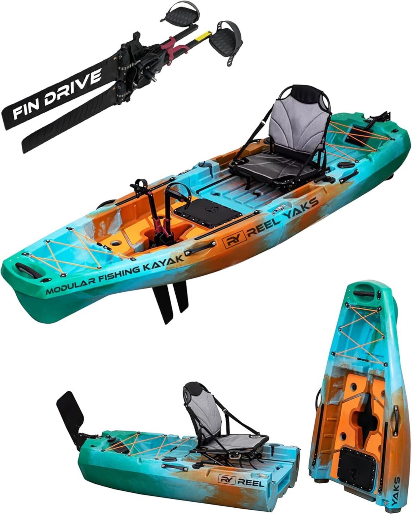 Kayak de Pesca Modular Radar 10 pies Fin Drive