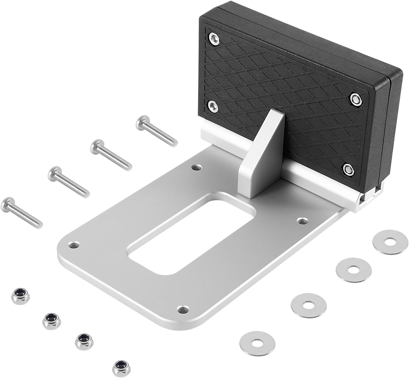 Universal Transom Trolling Motor Mounting Bracket for Kayaks/Kayak Marine Board Backing Plate Mount Bracket for Clamp-On Electric Trolling Motors