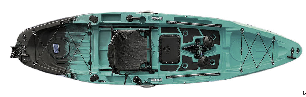 10.8ft Rapido Reel Yaks Modular Fin Drive Pedal Fishing Kayak | 440lbs Capacity | 2 Piece