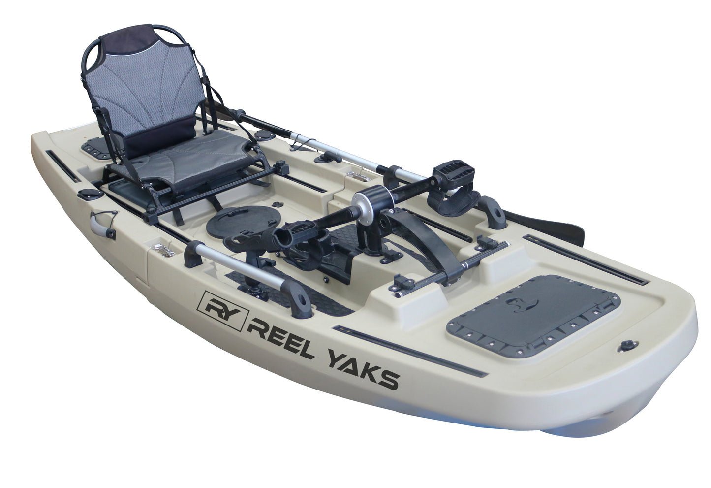 9.8ft Rogue Reel Yaks Modular Propeller Drive Pedal Fishing Kayak | 400lbs Capacity | 2 Piece