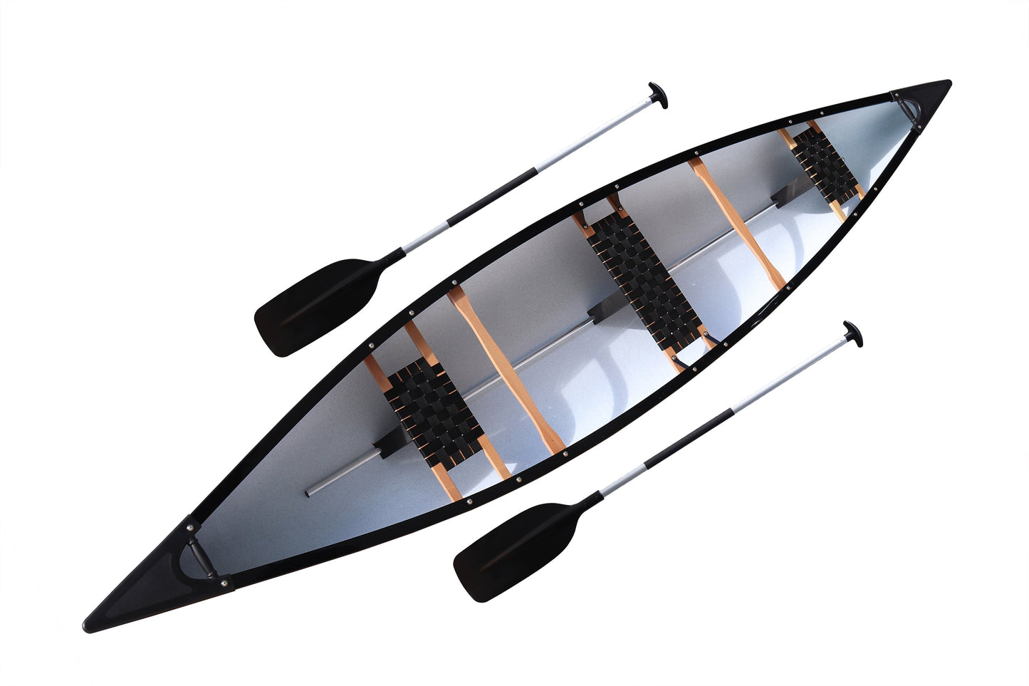 15.8ft Yukon Reel Yaks Expedition Canoe for Family or Fishing 15.8ft | 2 to 4 person | comfortable seats with 2 paddles | lightweight stable & easy to maneuver | 950lb Capacity to hold all your gear | Familia Canoa