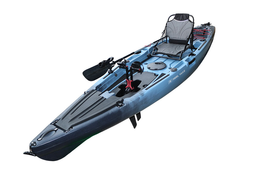 12' Ranger Paddle Drive Angler Kayak | stand and sit on | adults youths &  kids