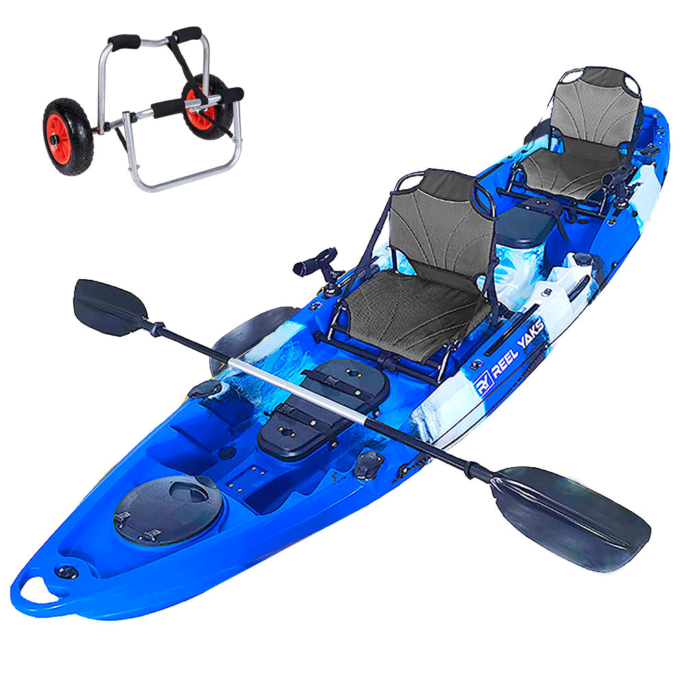 12ft Single Person Sit On Top Newest Fishing Kayak With Flap Pedal