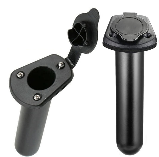 Kayak Fishing Rod Holder,Kayak Deck Flush Mount Rod Holder Fishing Boat Rod Holders and Cap Cover for Canoe, Fishing Boat and Kayak Accessory Tools