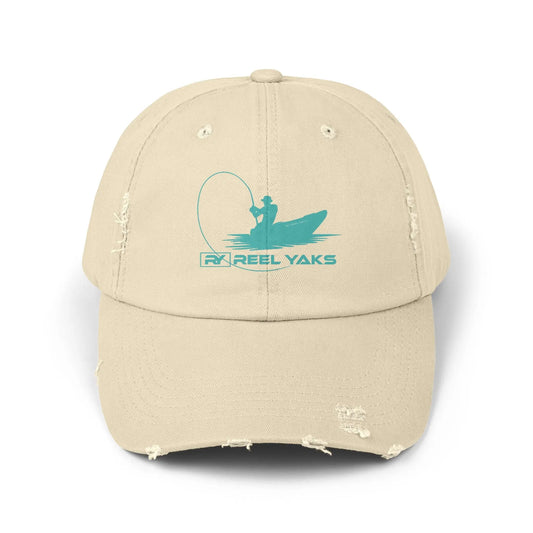Unisex Distressed Cap - printed logo Printify