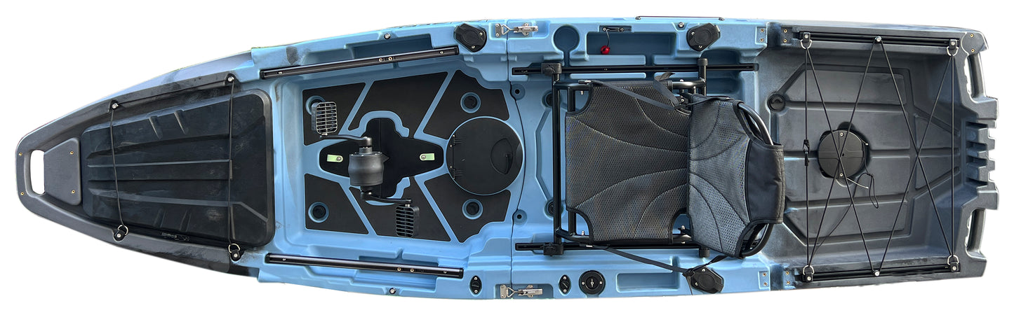 10.5 Ft Recon Modular Prop Drive Pedal Fishing Kayak | 430lbs Capacity | 2 Piece