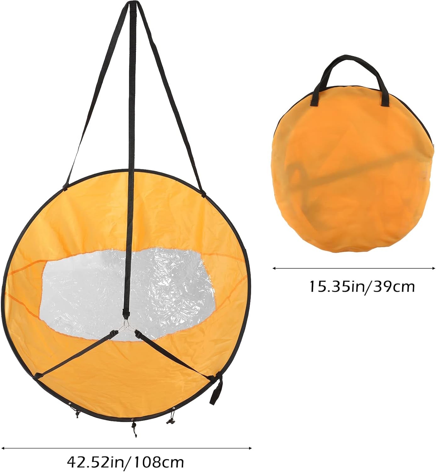 Kayak Sails, 42" Durable Kayak Wind Sail Foldable Downwind Kayak Sail Kit Upwind Wind Paddle Sail for Kayak Boat Sailboat Canoe