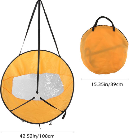 Kayak Sails, 42" Durable Kayak Wind Sail Foldable Downwind Kayak Sail Kit Upwind Wind Paddle Sail for Kayak Boat Sailboat Canoe