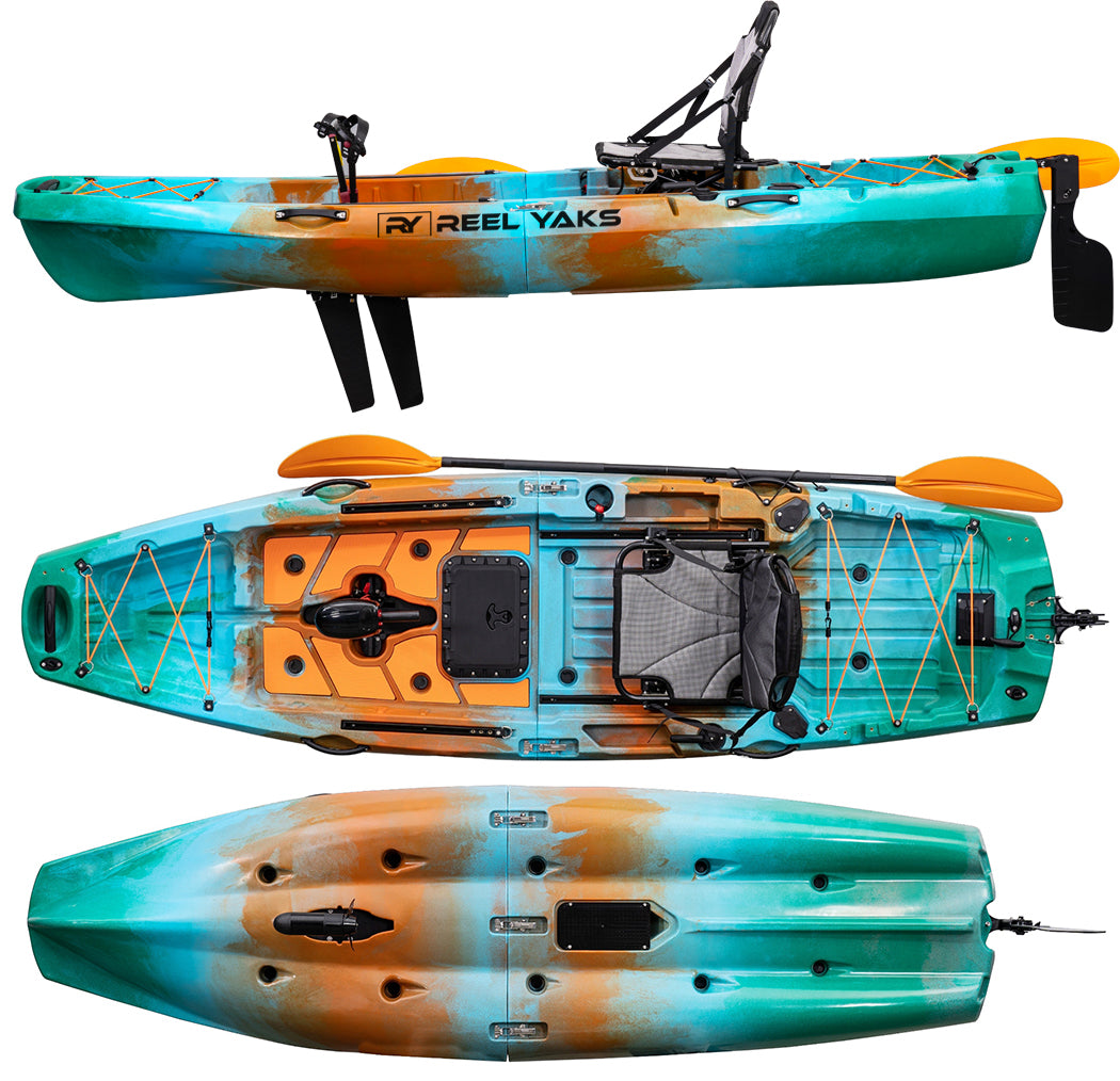 Radar 10ft Fin Drive | Modular Pedal Fishing Kayak | Reel Ya