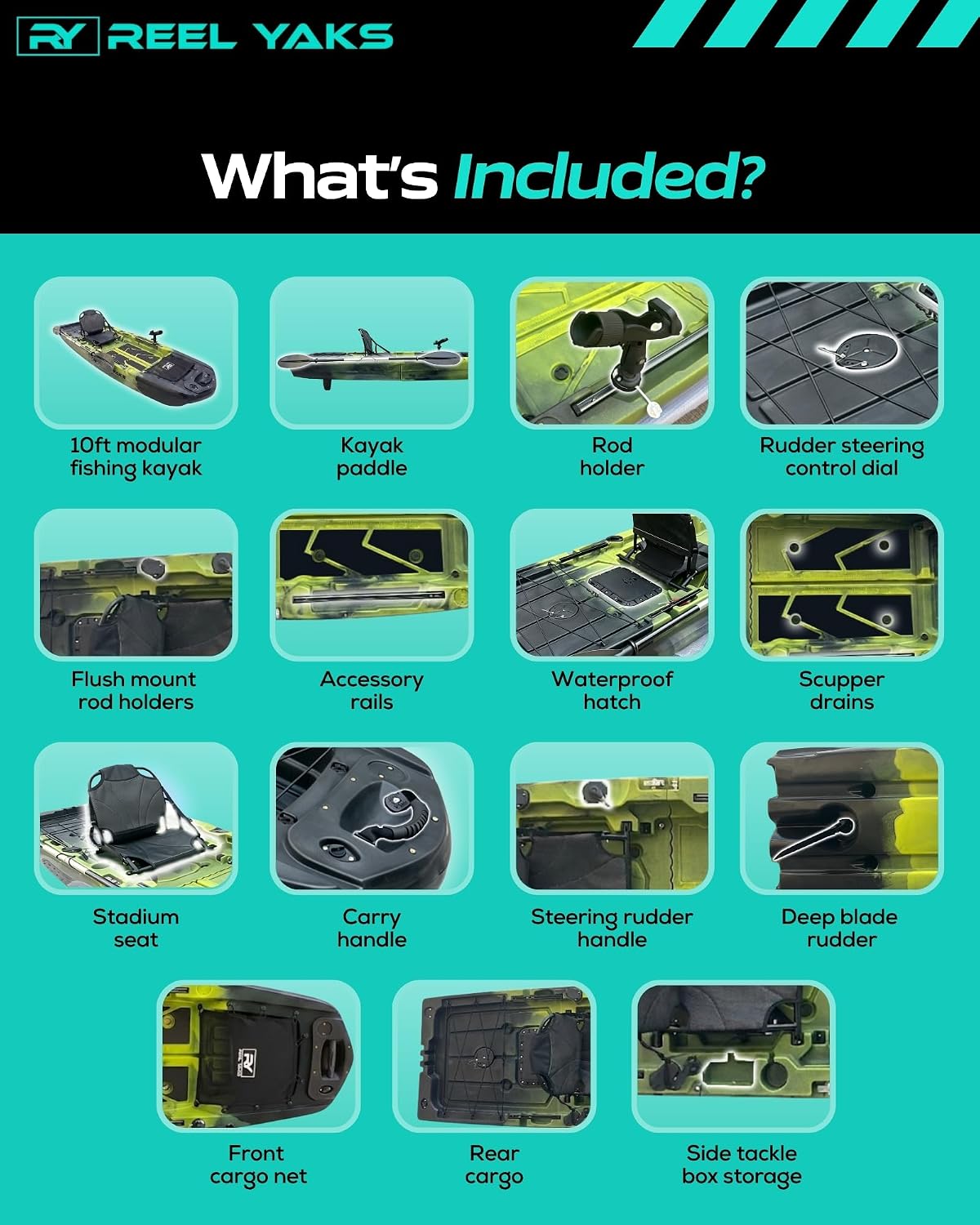 Raven 9.8ft Modular Fishing Kayak