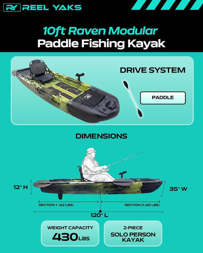Raven 9.8ft Modular Fishing Kayak