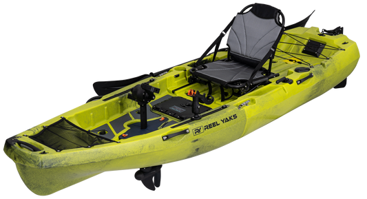 10ft Radar Reel Yaks Modular Propeller Drive Pedal Fishing Kayak | 430lbs Capacity | 2 Piece