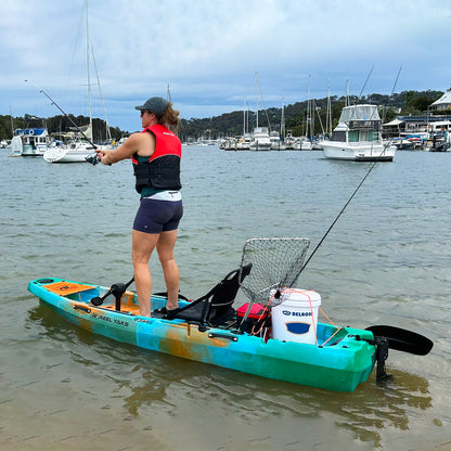 10ft Radar Modular Propeller Drive Pedal Fishing Kayak |430lbs Capacity | 2 Piece