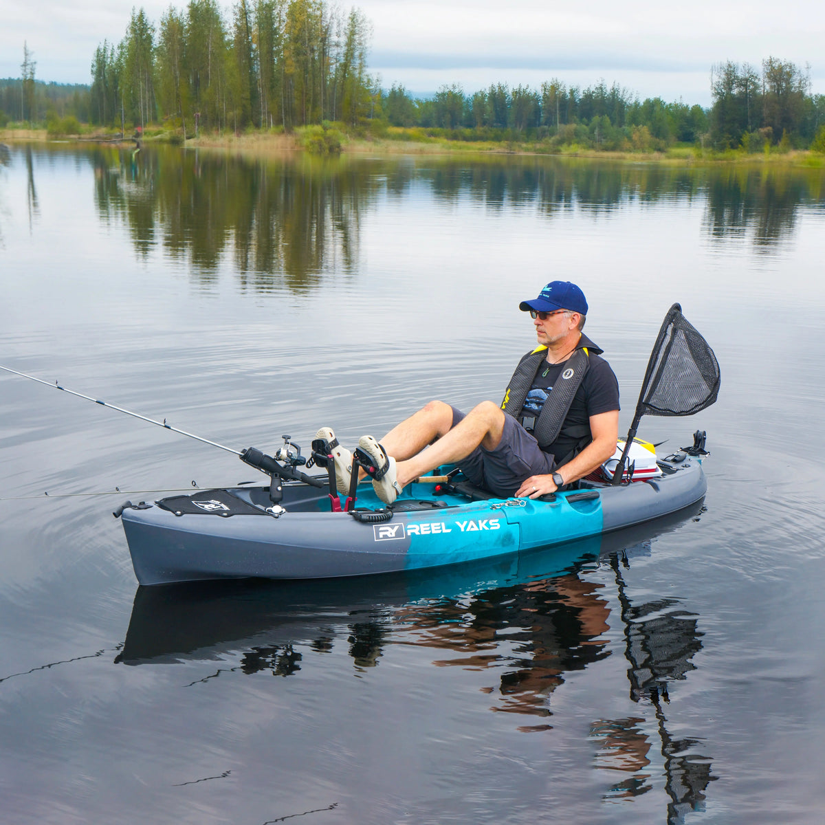 9.5ft Modular Pedal Fishing Kayak Aqua / in 8
