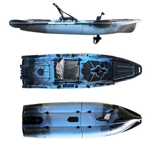 10ft Recon Propeller Drive Pedal Fishing Kayak | 430lb | Ree