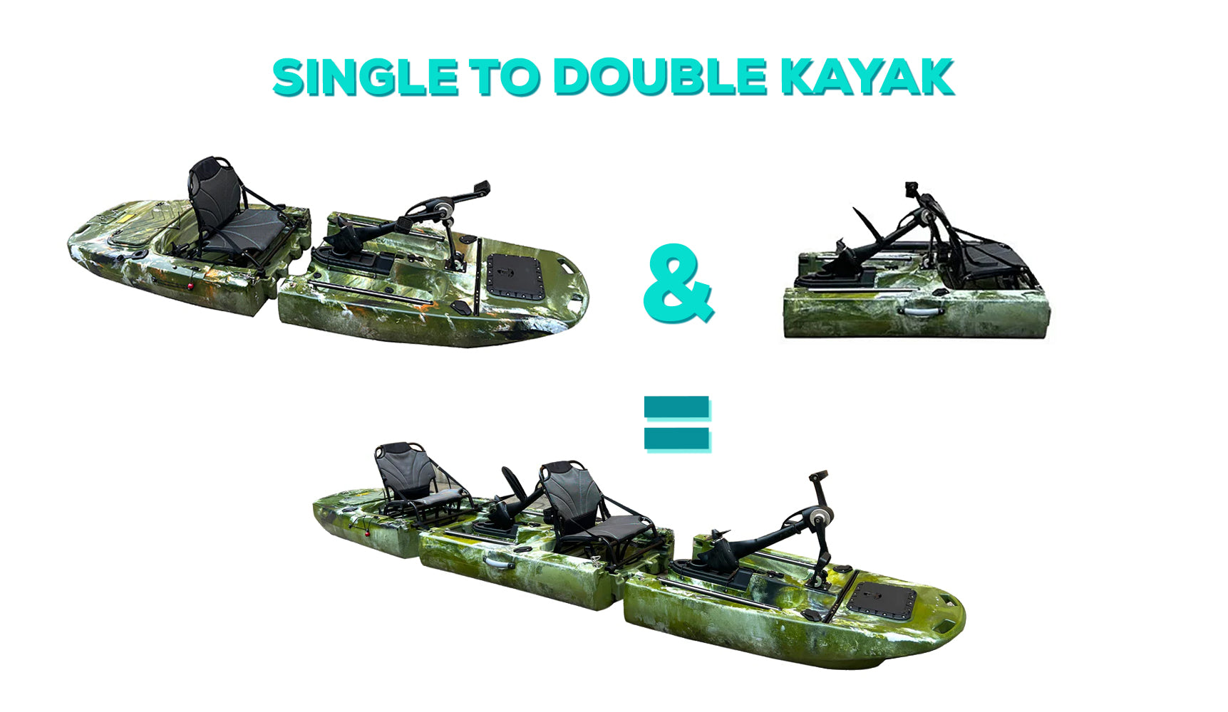 Raider Tandem Prop Drive | Modular Fishing Kayak | Reel Yaks