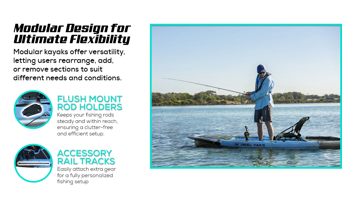 Recon 10ft Fin Drive | Modular Fishing Kayak | Reel Yaks — R