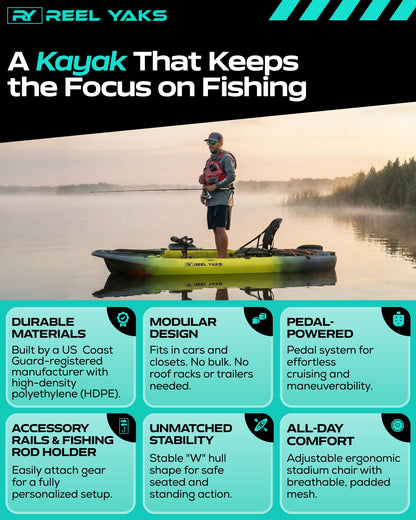 Rocket 9.8ft Propeller Drive Modular Fishing Kayak