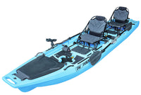 13.8ft  Rocket Propeller Drive Tandem & Solo Modular Fishing Kayak | Propeller Drive | 550lbs Capacity | 3 Piece ReelYaks