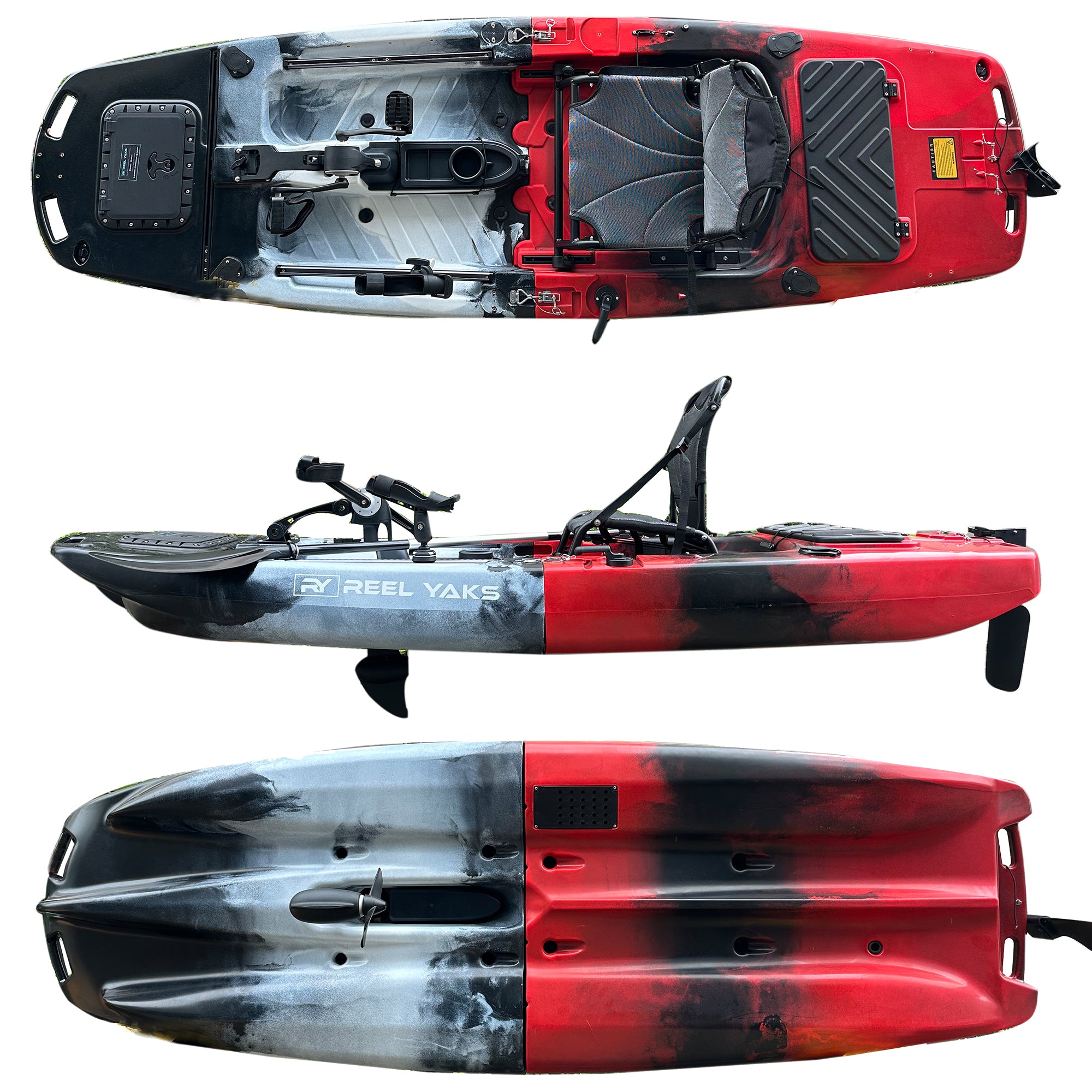 Raider 9.5ft Prop Drive | Modular Fishing Kayak | Reel Yaks