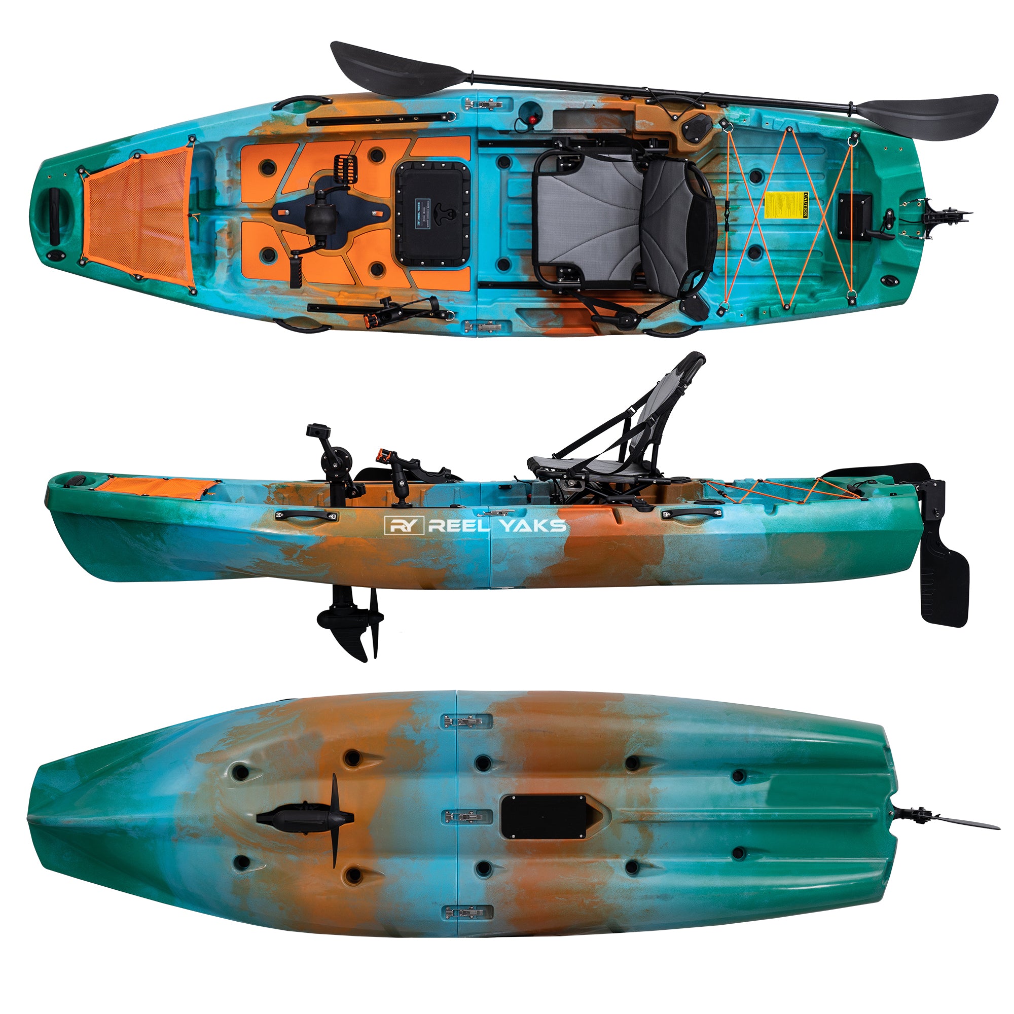 Radar 10ft Prop Drive | Modular Fishing Kayak | Reel Yaks —
