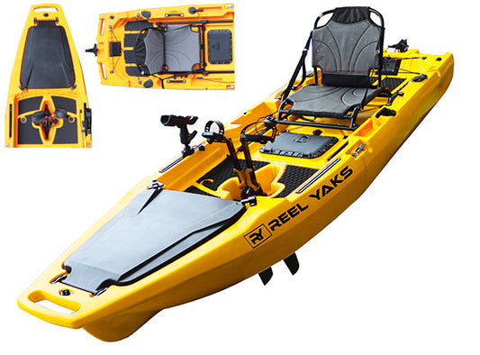 9.8ft Rocket Modular Fin Drive Pedal Fishing Kayak | 286lbs Capacity | 2 Piece