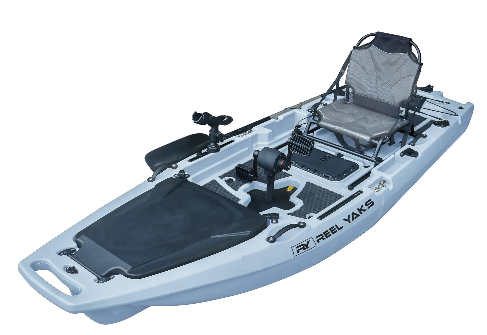inflatable fishing kayak with pedals Rocket 9.8ft Prop Drive | Modular Kayak | Reel Yaks Platinum / in 8