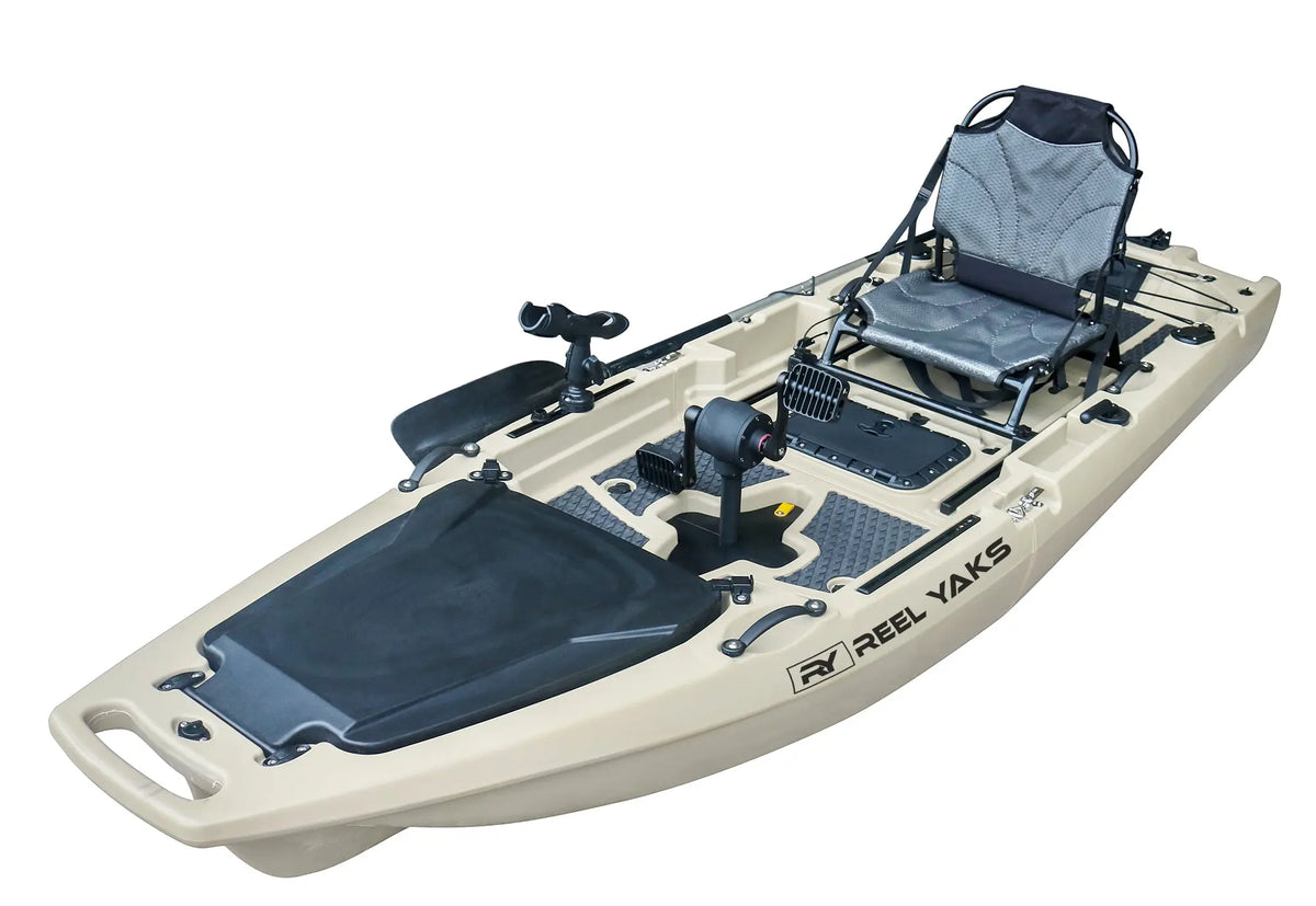9.8ft Rocket Propeller Drive Modular Pedal Fishing Kayak | 400lbs Capacity | 2 Piece ReelYaks
