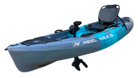 9.5ft Raptor Modular Propeller Drive Pedal Fishing Kayak | 380lbs Capacity | 2 Piece ReelYaks