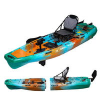 10ft Radar Modular Propeller Drive Pedal Fishing Kayak | 430lbs Capacity | 2 Piece ReelYaks