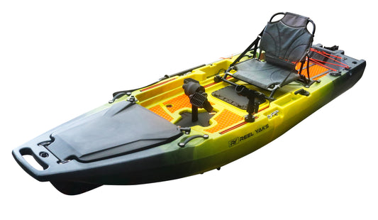 9.8ft Rocket Reel Yaks Propeller Drive Modular Pedal Fishing Kayak | 400lbs Capacity | 2 Piece